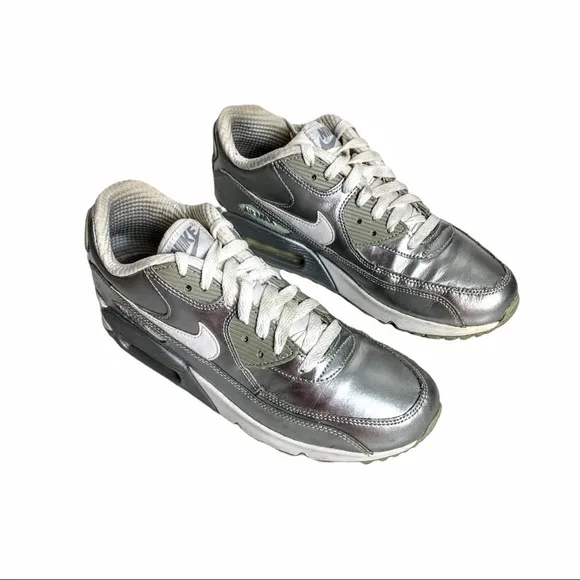 Nike Air Max 90 Metallic Silver Sneakers