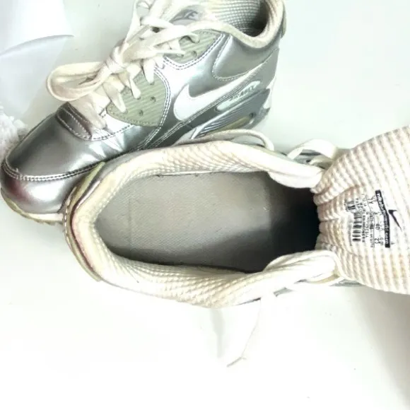 Nike Air Max 90 Metallic Silver Sneakers