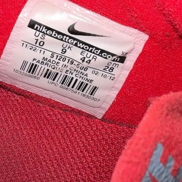 Nike Flex RN 2012, 512019-600, Men’s Size 10, Nike Running Shoes