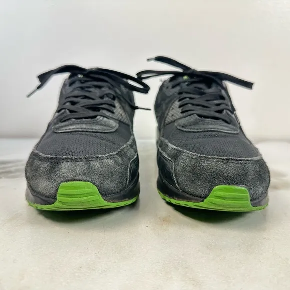 Nike Men's Air Max 90 Black Chlorophyll Running Shoes Sneakers, 11.5