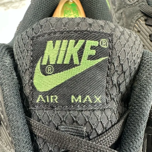 Nike Men's Air Max 90 Black Chlorophyll Running Shoes Sneakers, 11.5