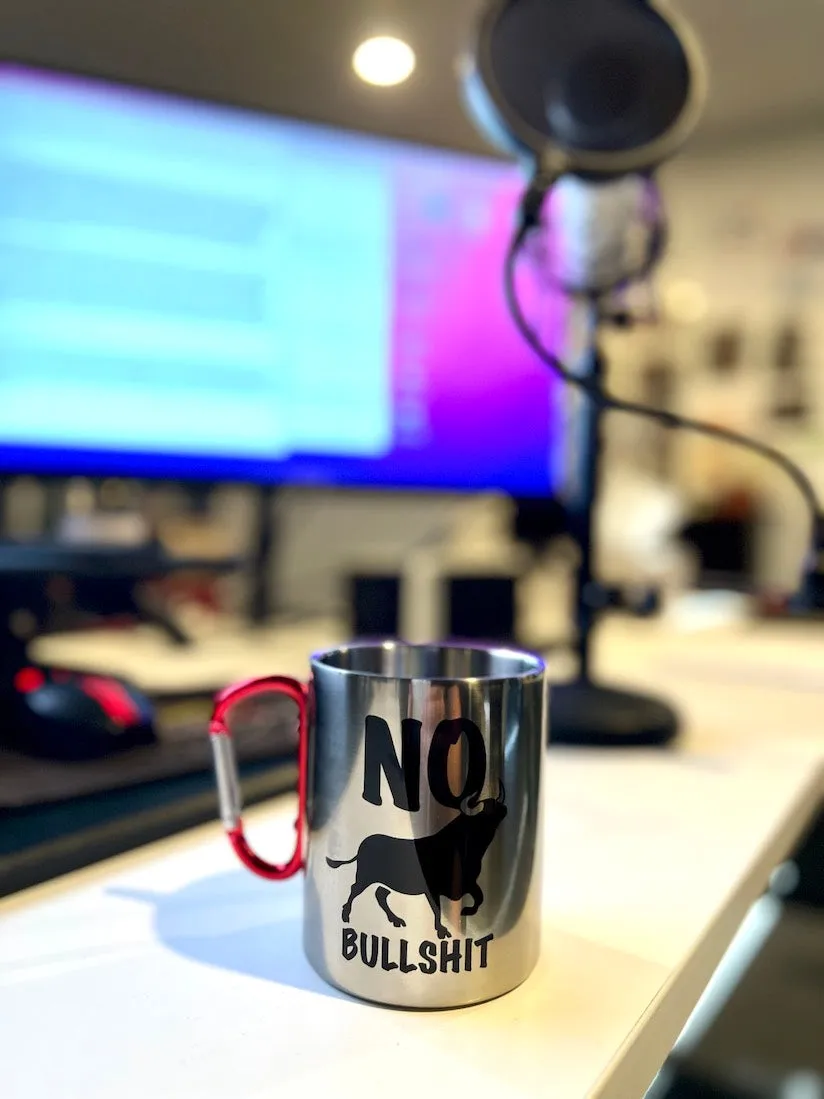 NO Bullsh*t Stainless Steel Mugs (400 ml)