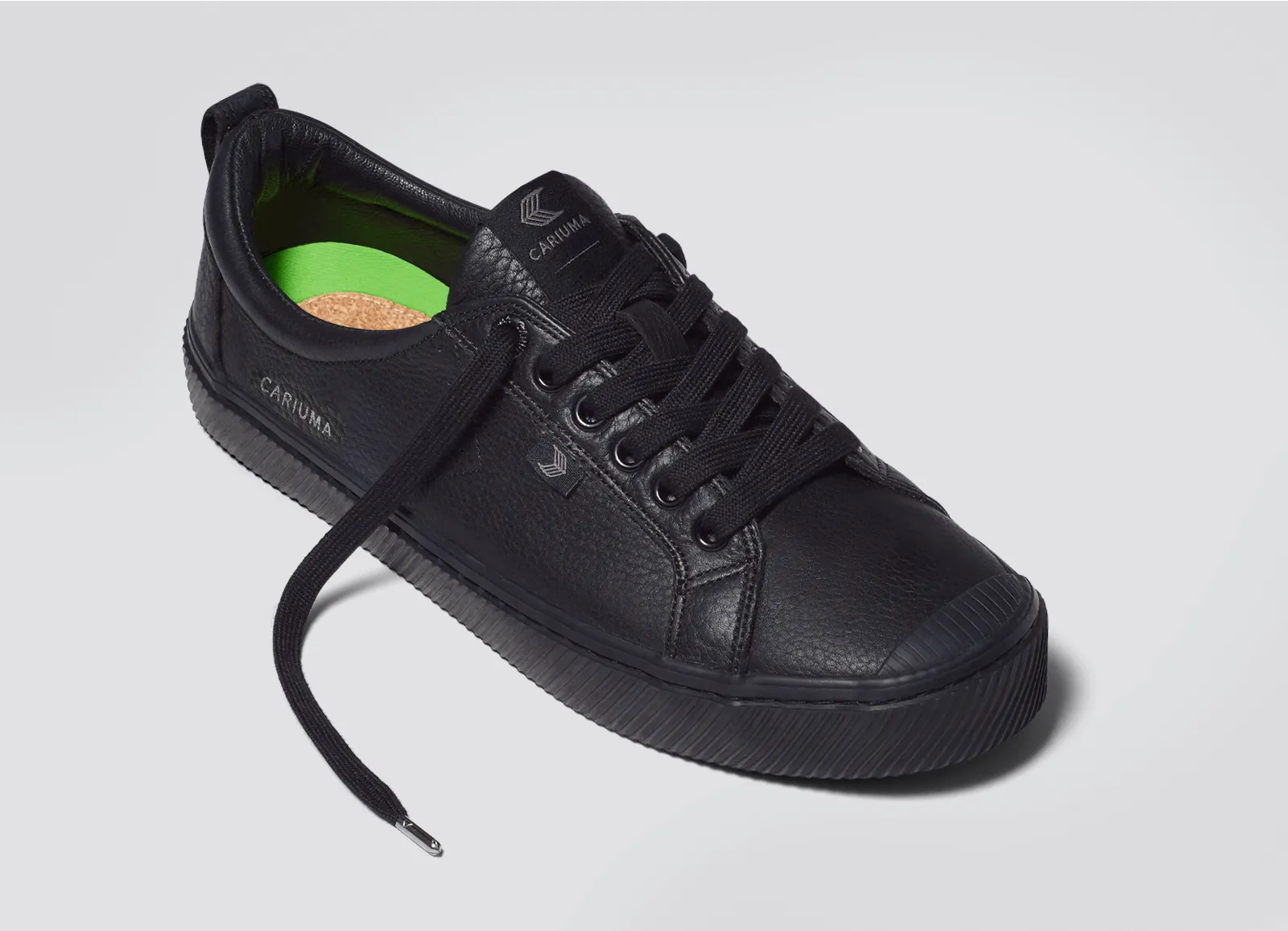 OCA Low All Black Premium Leather Sneaker Women