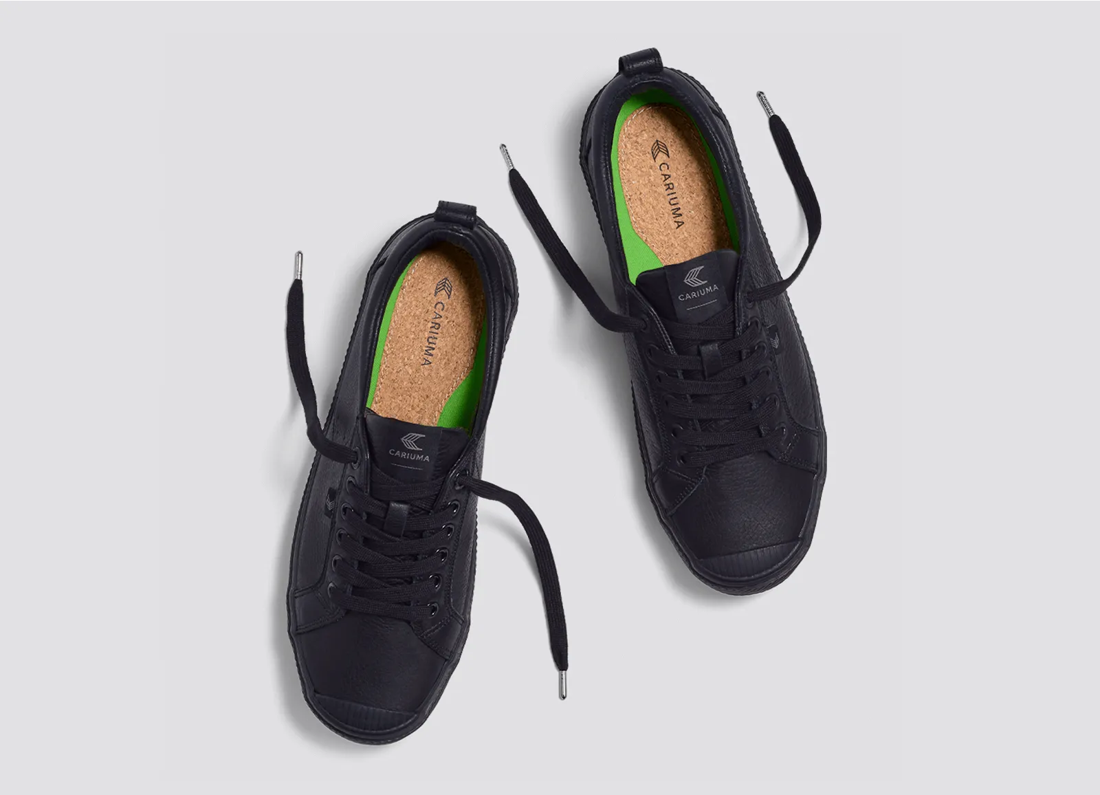 OCA Low All Black Premium Leather Sneaker Women
