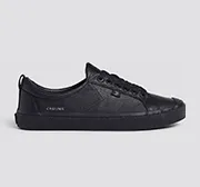 OCA Low All Black Premium Leather Sneaker Women