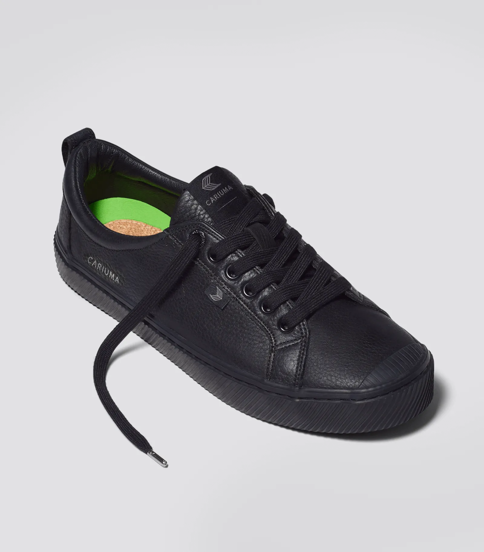 OCA Low All Black Premium Leather Sneaker Women