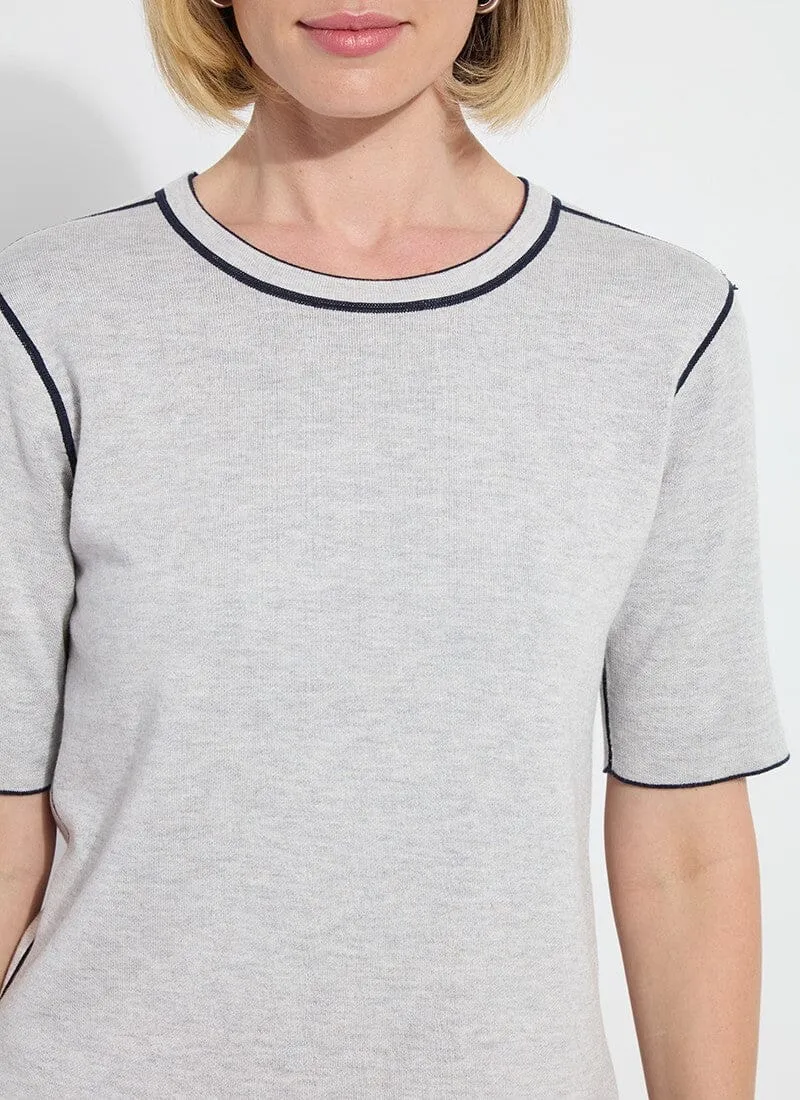 Odessa Reversible Knit Short Slv Tee