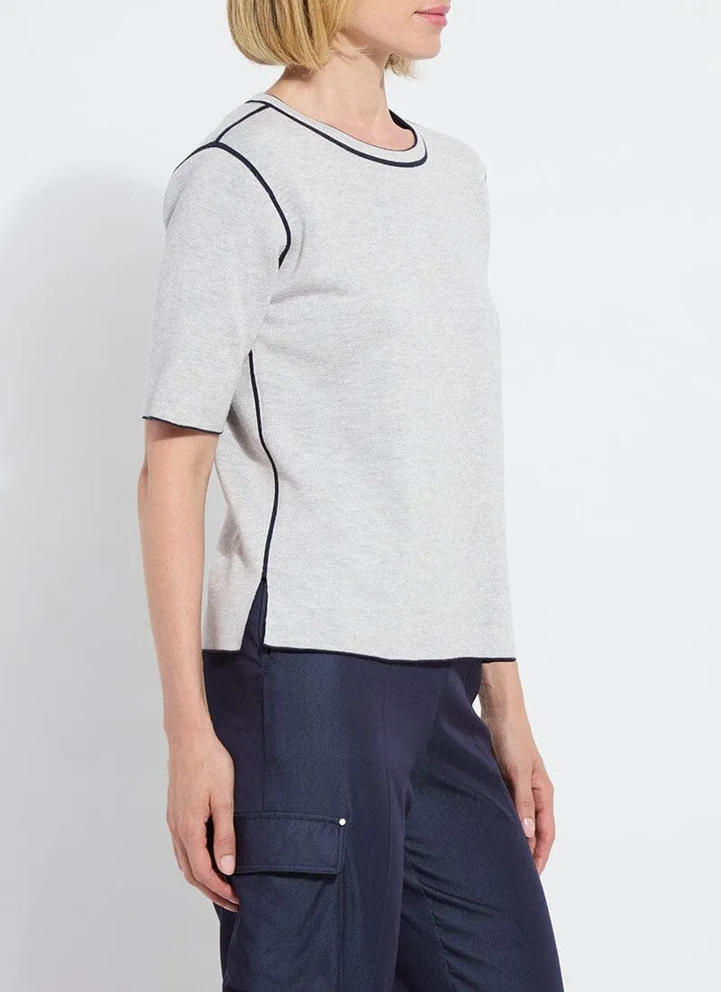 Odessa Reversible Knit Short Slv Tee