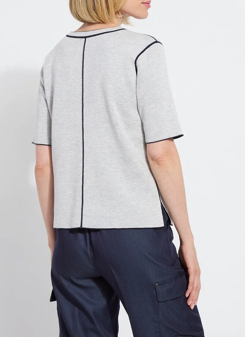 Odessa Reversible Knit Short Slv Tee
