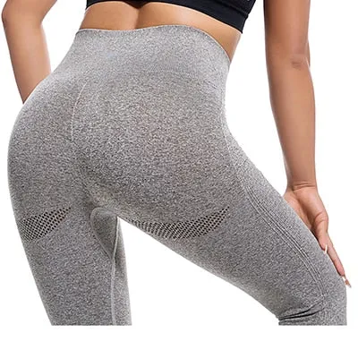 Ombre Seamless Yoga Leggings Compression Tights