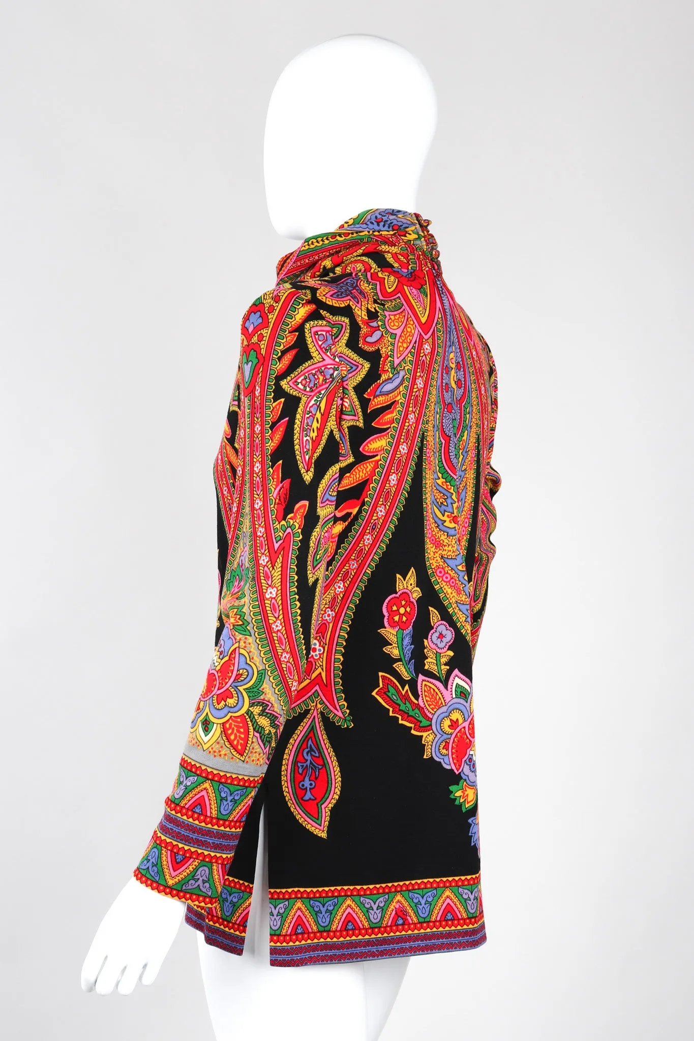 Paisley Knit Turtleneck Tunic