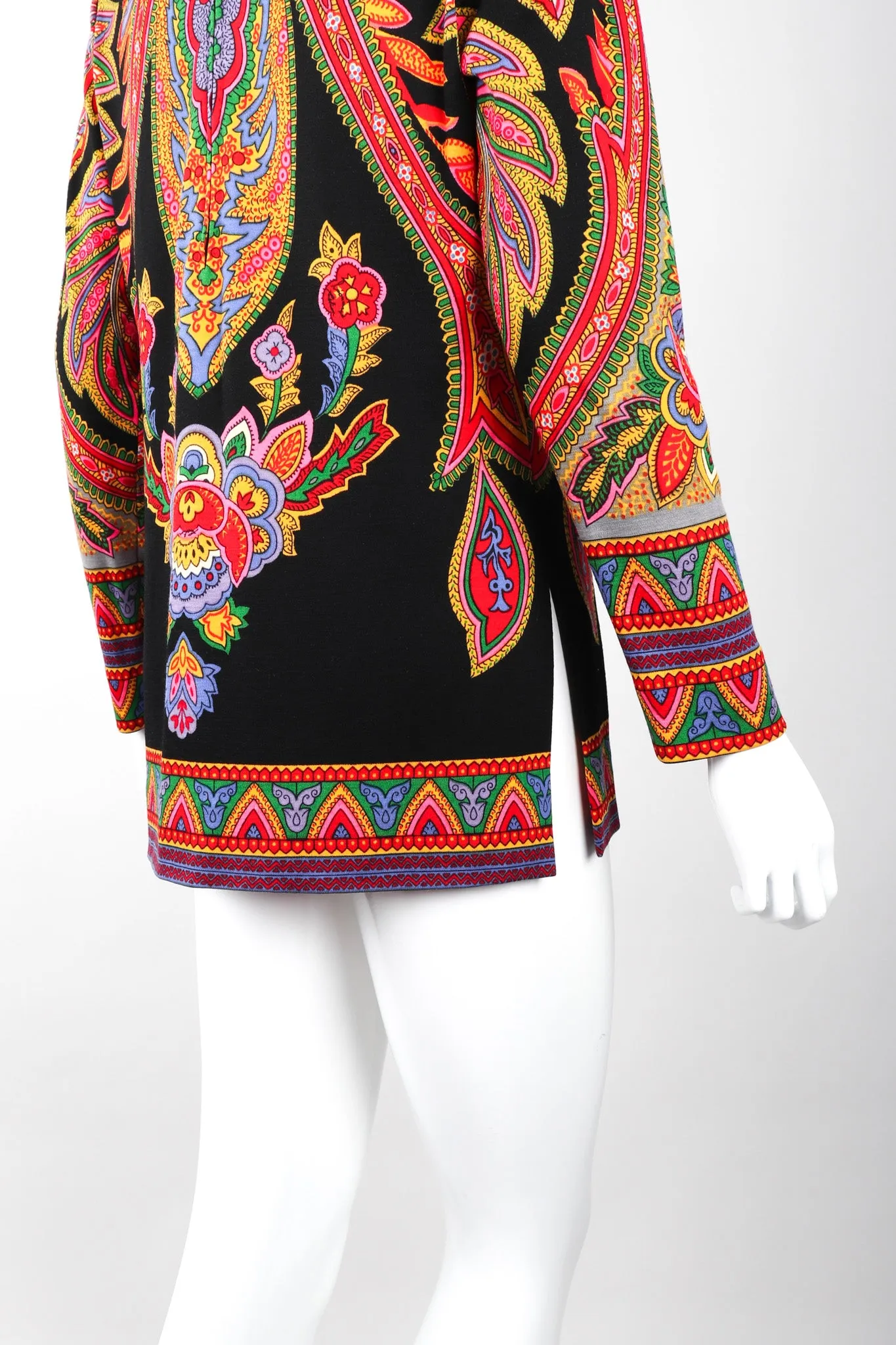 Paisley Knit Turtleneck Tunic