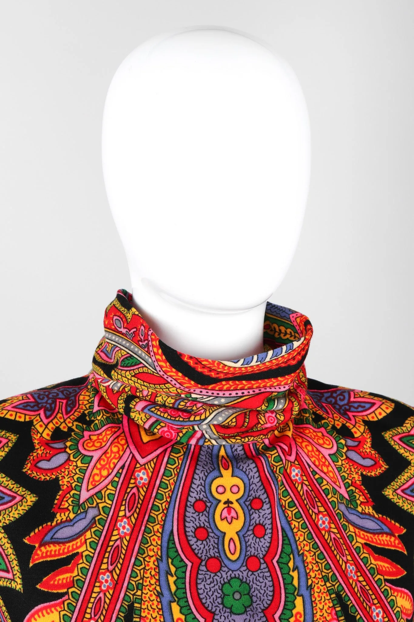Paisley Knit Turtleneck Tunic
