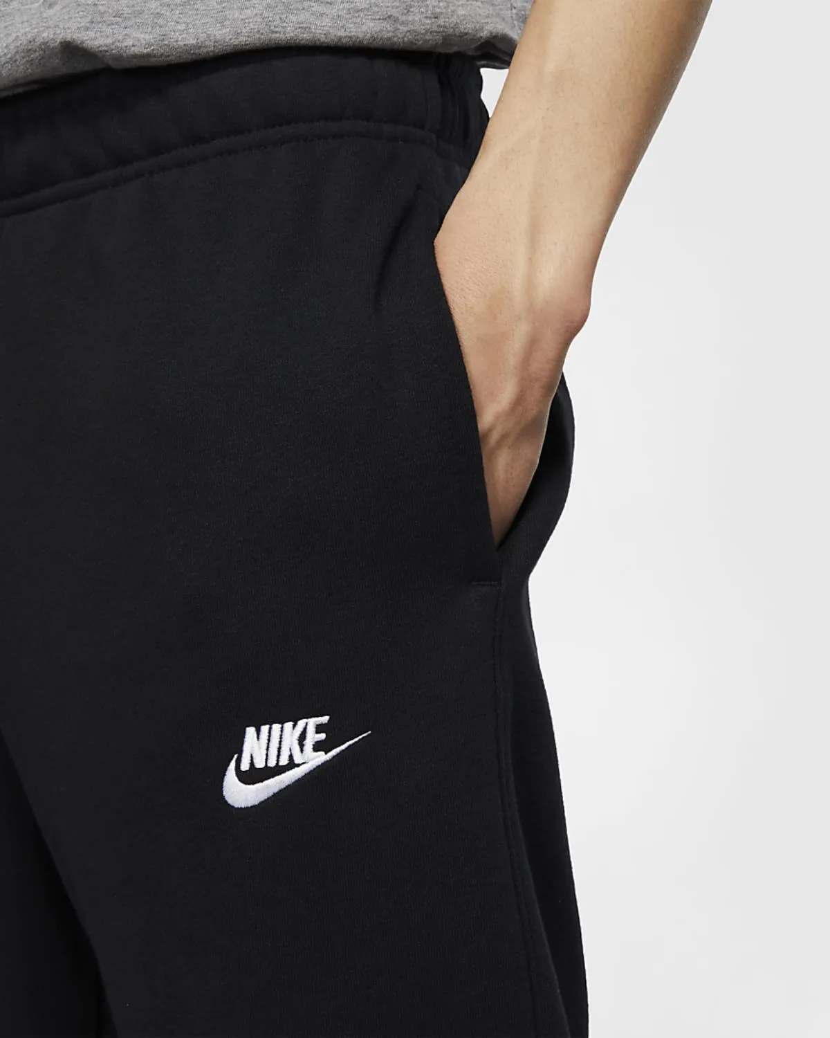 PANTALONE NIKE UOMO PANTA LUNGO TUTA JOGGER CLUB NERO