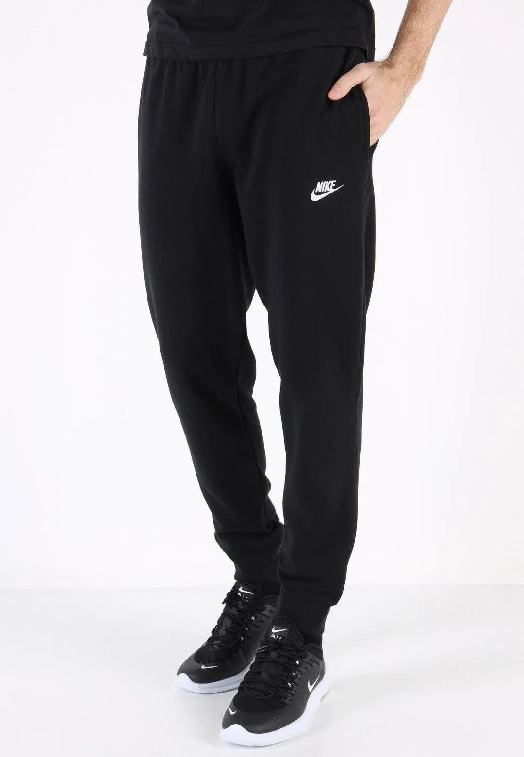 PANTALONE NIKE UOMO PANTA LUNGO TUTA JOGGER CLUB NERO