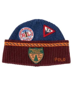 PC1344 Polo Ralph Lauren Expedition Patch Beanie