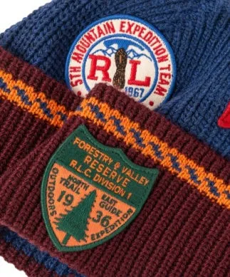 PC1344 Polo Ralph Lauren Expedition Patch Beanie