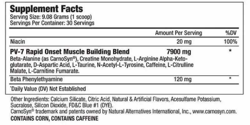 PRE WORKOUT PV-7®