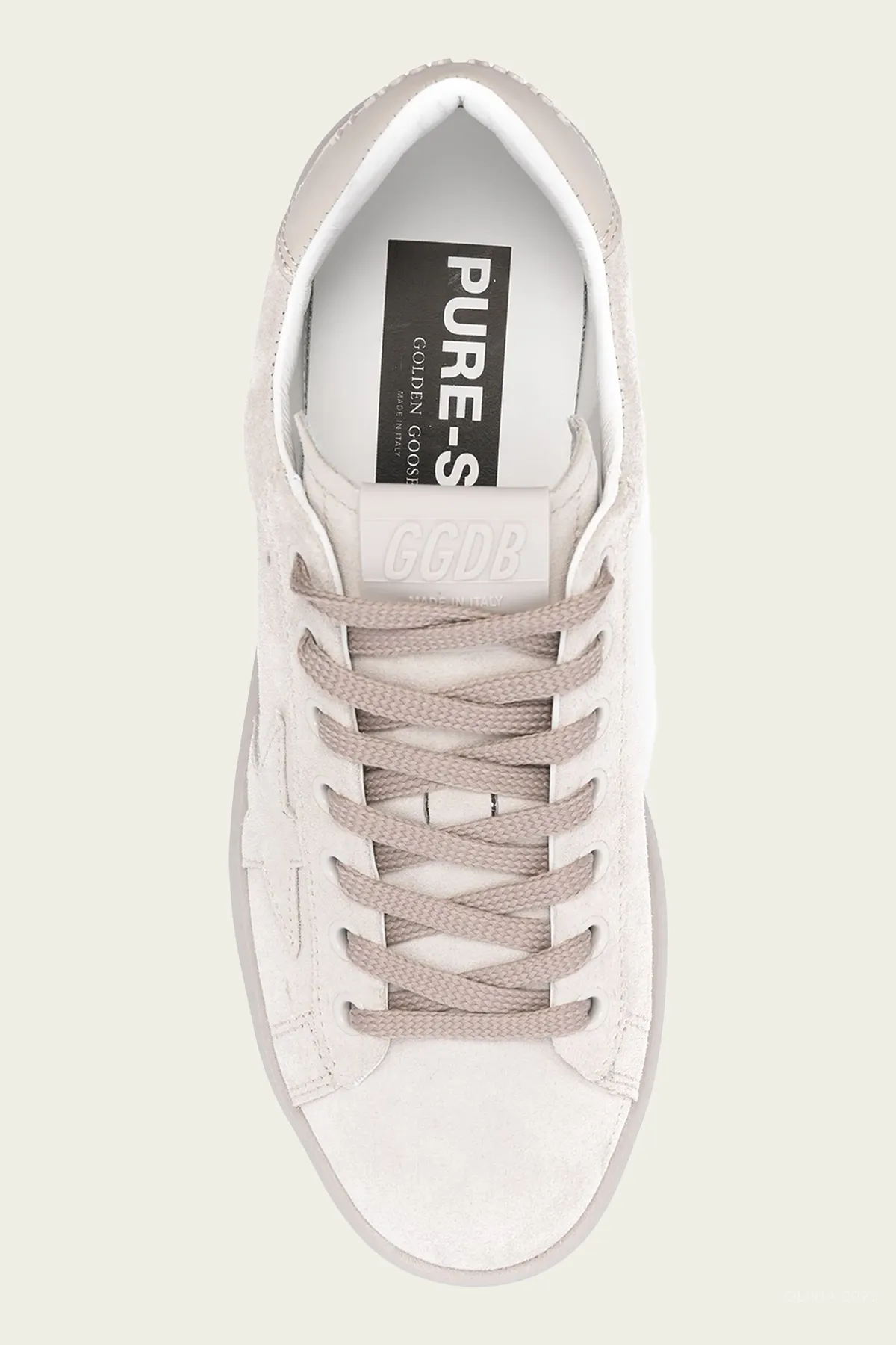 Pure-Star Nacreous Clouds Suede Leather Sneaker