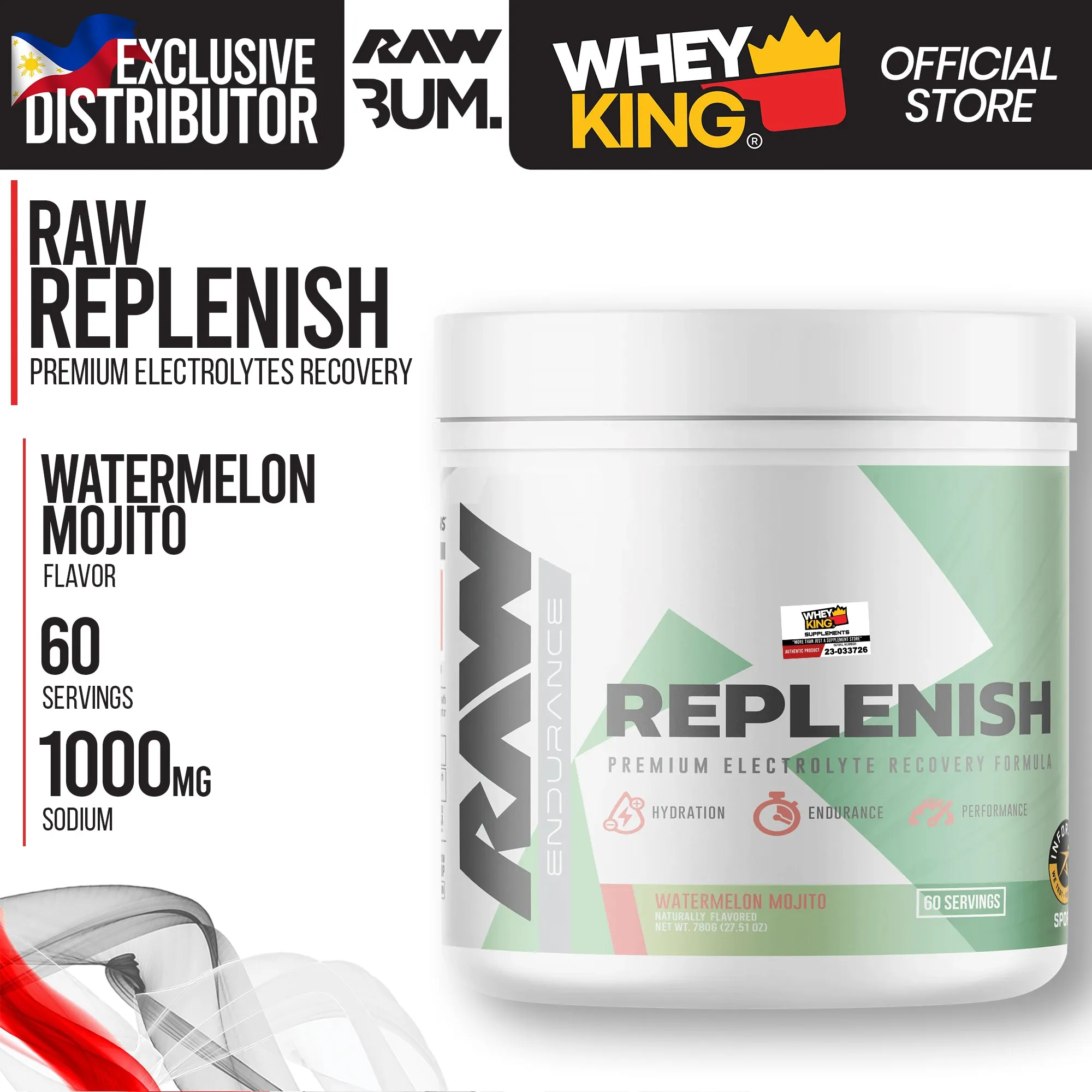 Raw Cbum Replenish Premium Electrolyte Recovery Formula