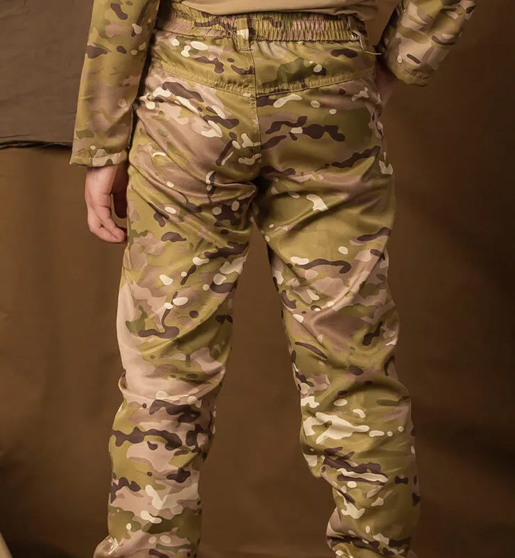 RECON GS2 Kids Multi Camo stretch waist pants