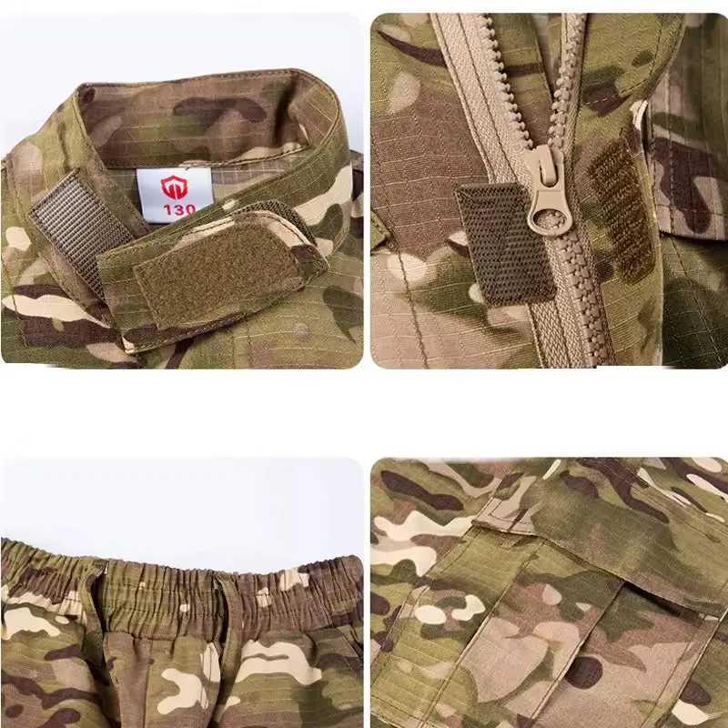 RECON GS2 M95 Kids Style Rip Stop Camo Pants & Shirt clothing Sets