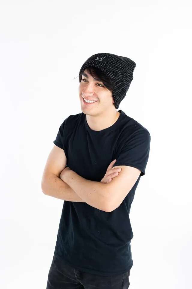 Reflective Cuff Beanie by Funky Junque