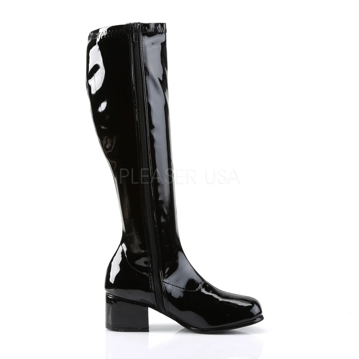 RETRO-300  Black Str Patent