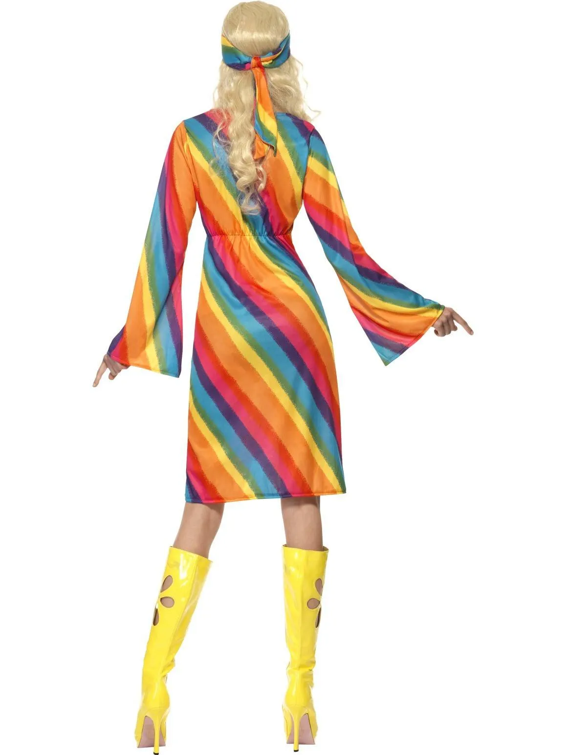 Retro 70's Disco Fever Rainbow Women's Costume
