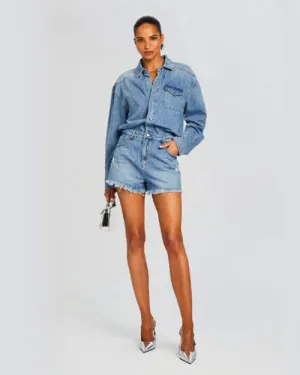 RETROFETE | Annie Denim Romper | Oasis