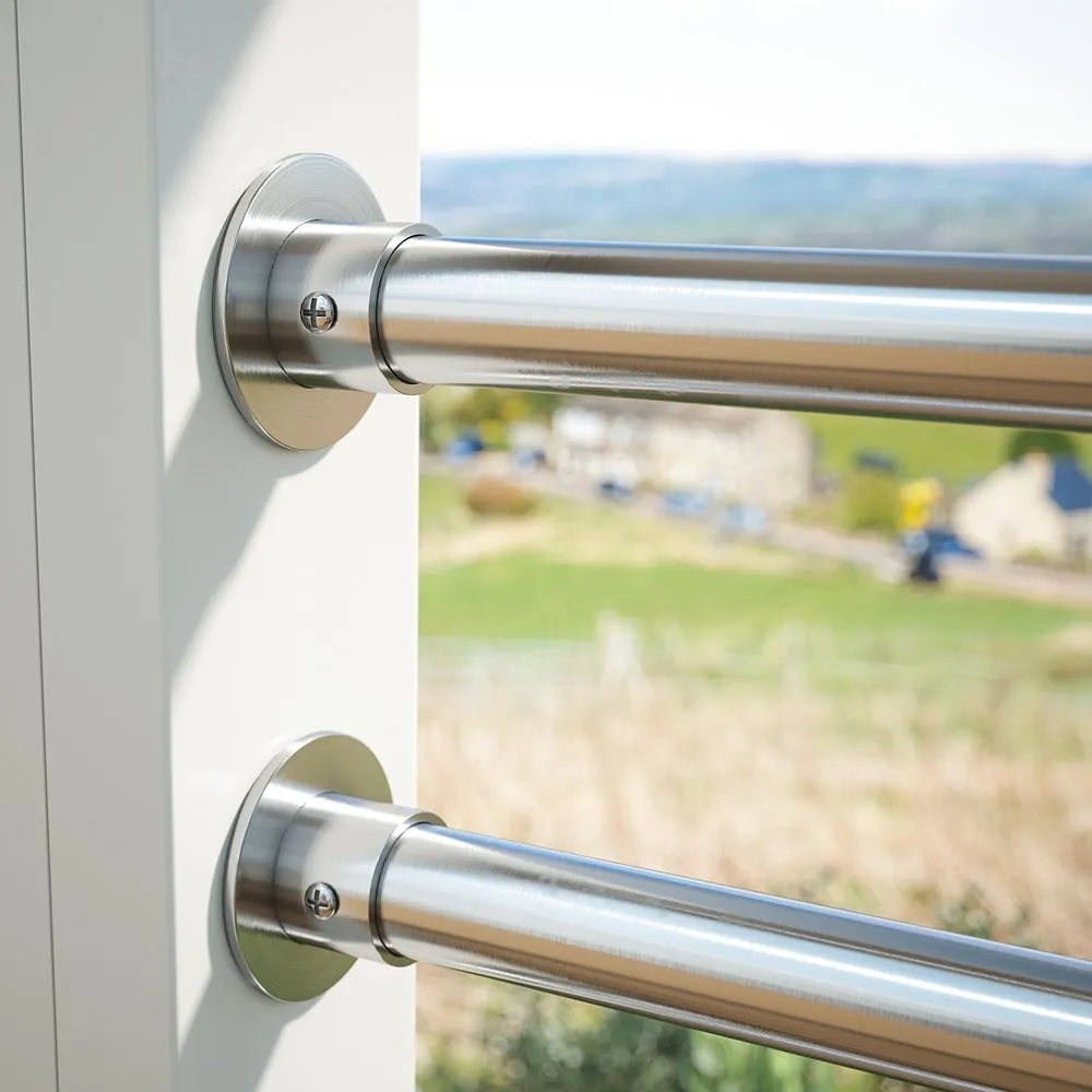 Rothley Endurance Stainless Steel Hanging Rail End Socket 25mm