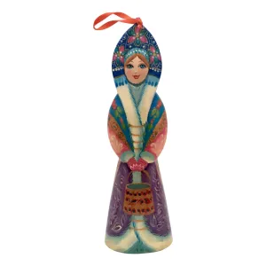 Russian Doll Christmas Ornament Handcrafted