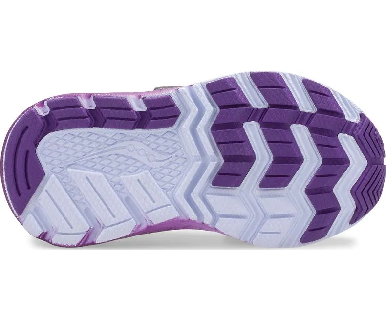 Saucony Silver/Purple Wind Shield Baby/Toddler Sneaker