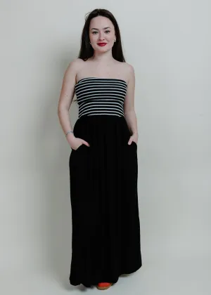 Seaside Tube Top Dress - Black