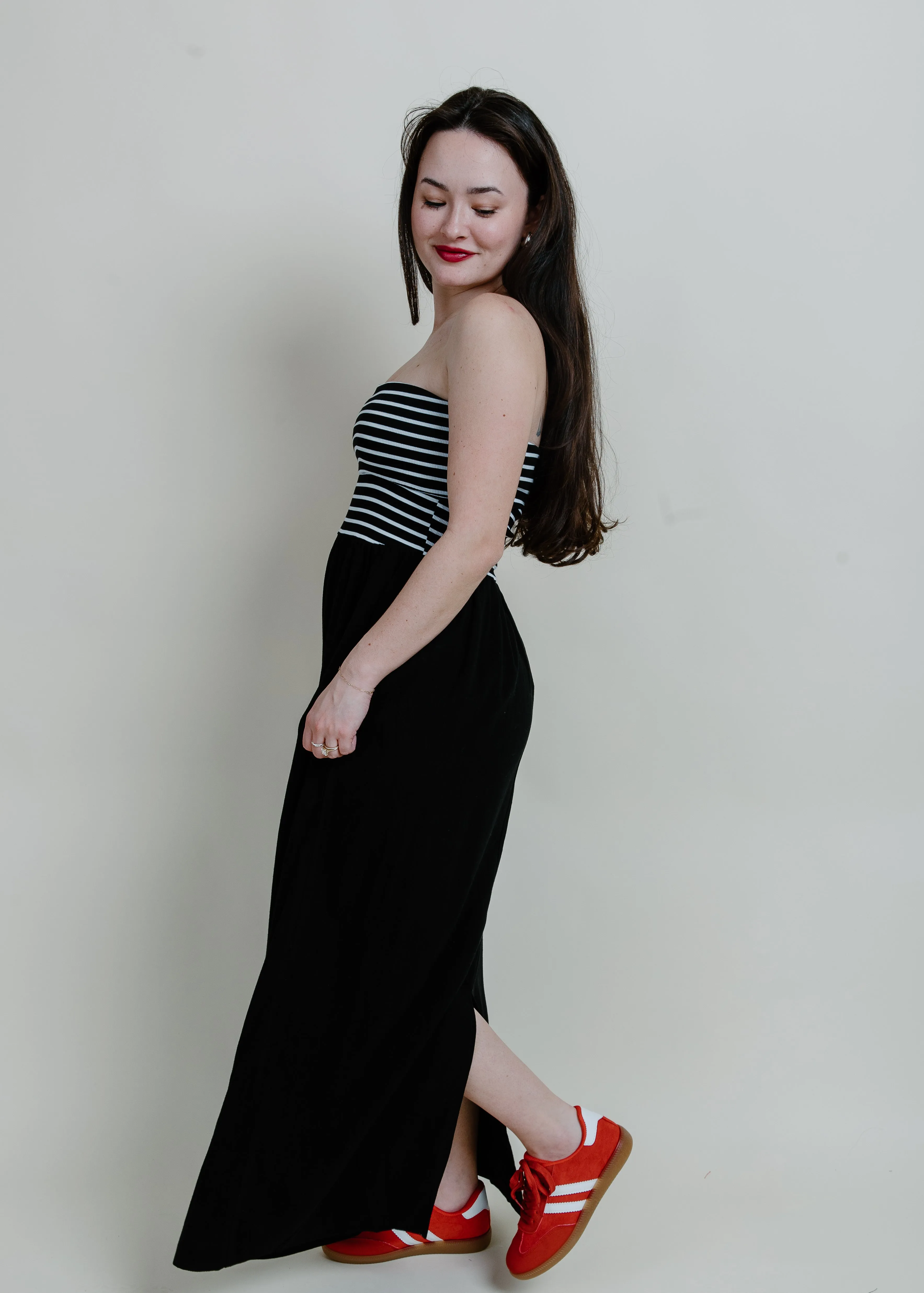 Seaside Tube Top Dress - Black