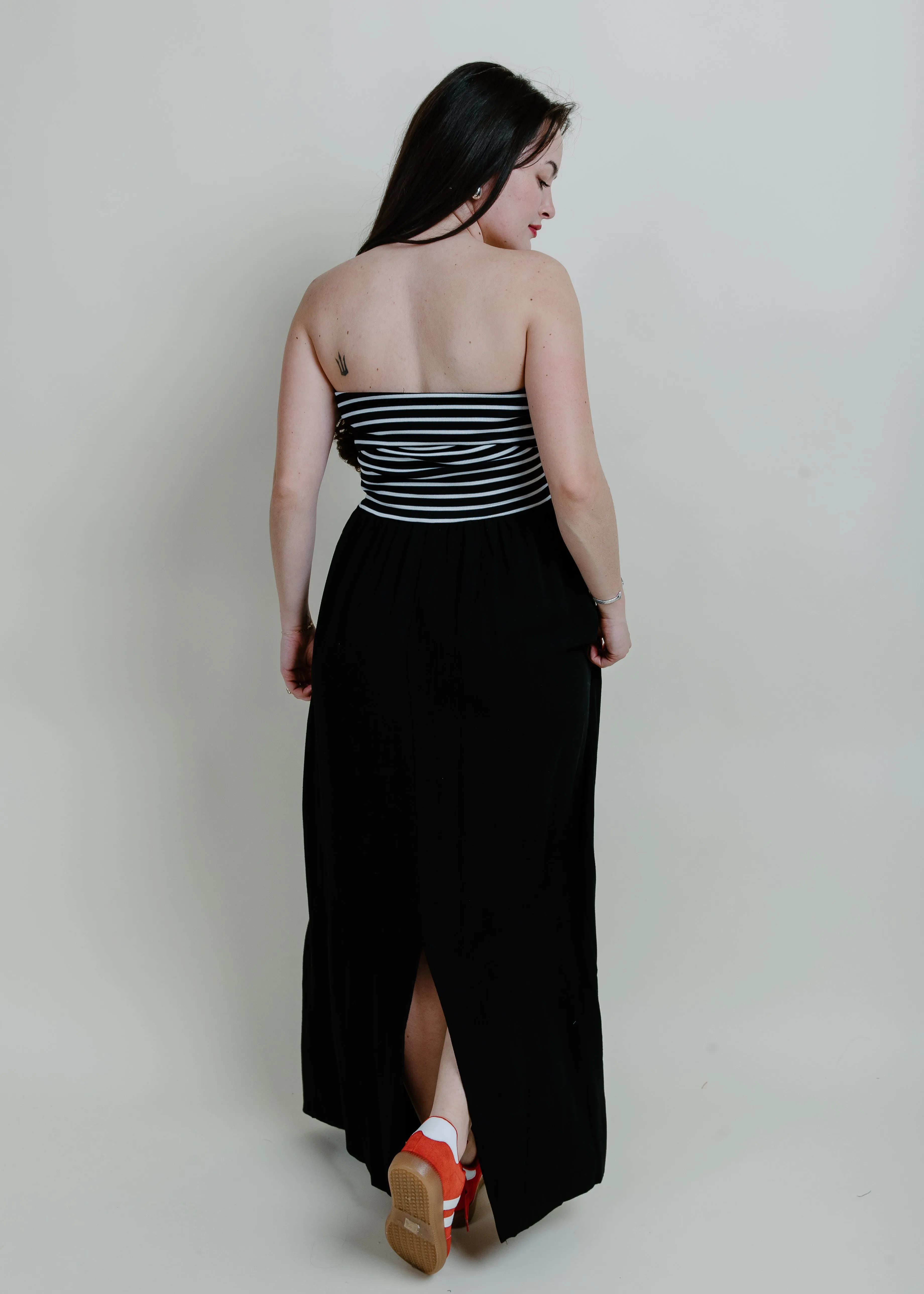 Seaside Tube Top Dress - Black