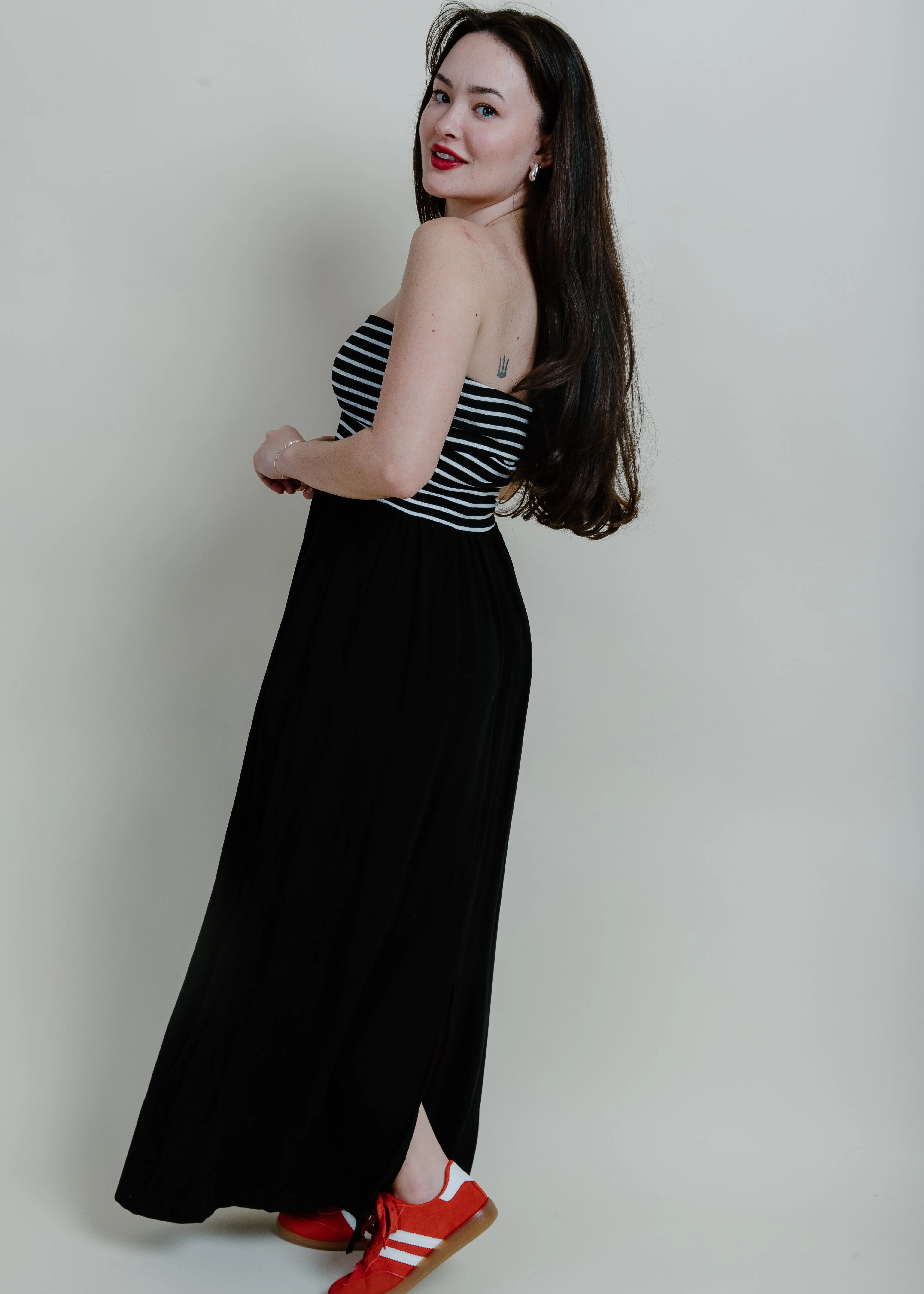 Seaside Tube Top Dress - Black