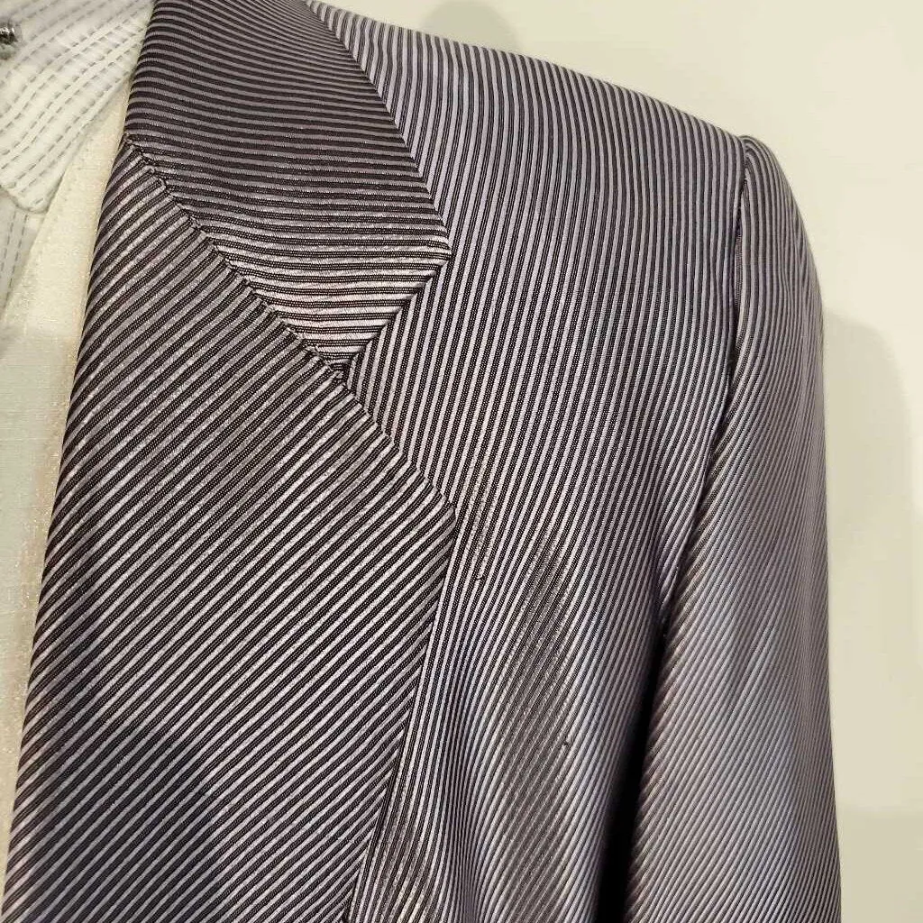 Shiny Purple Striped Daycoat