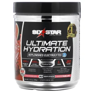 SIXSTAR Elite Series Ultimate Hydration Watermelon 12.5 oz (354 g) Exp 16 Mar 2024