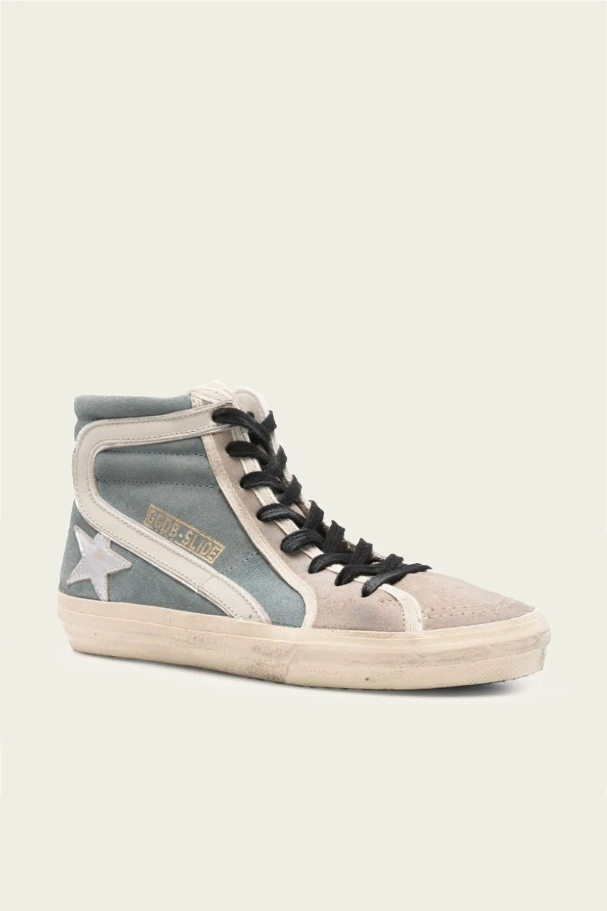 Slide Smoke Blue Suede Leather Sneaker