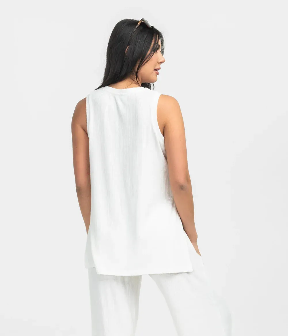 Southern Shirt At Ease Tank - Off White
