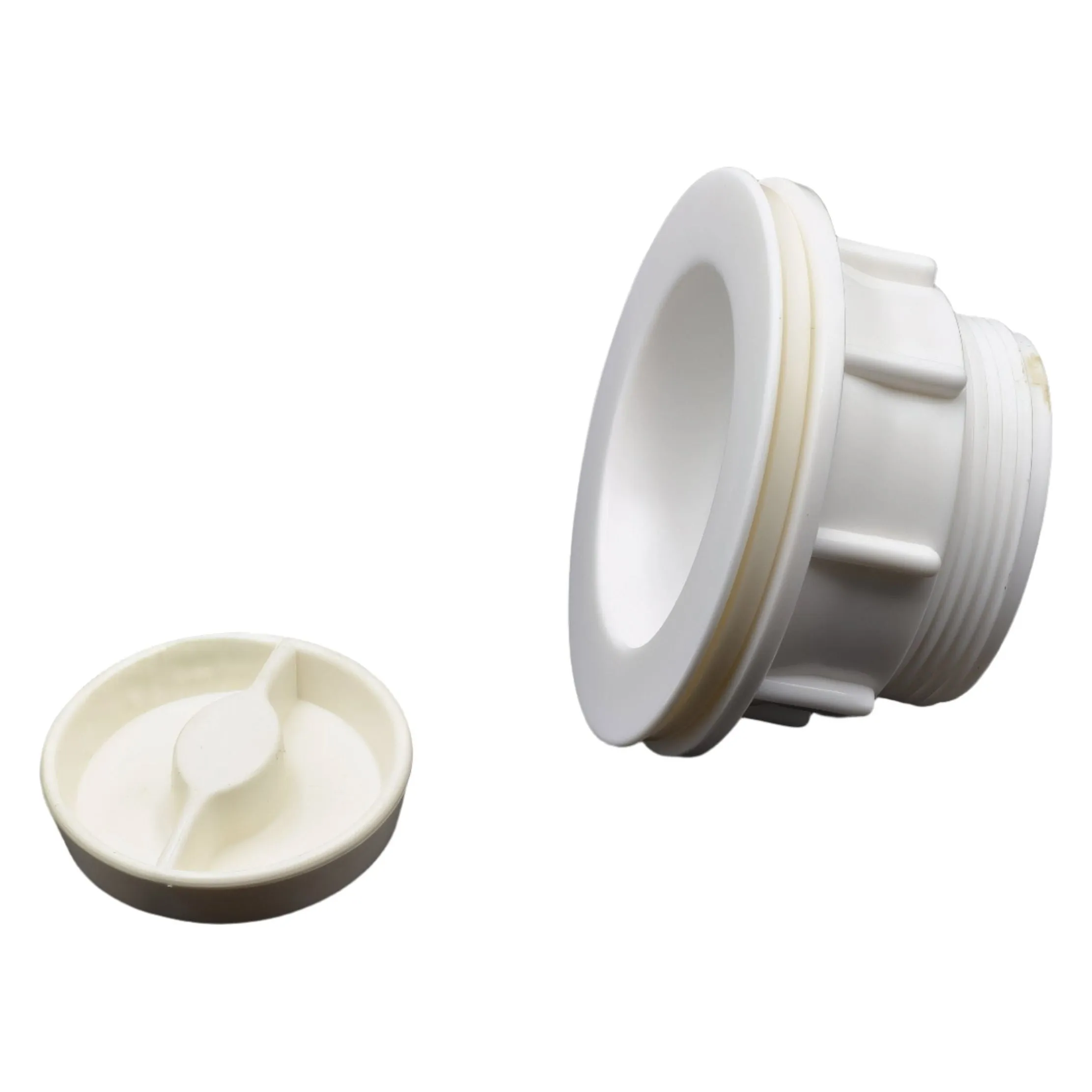 Standard 50mm White Plastic Body Plug and Waste Unit