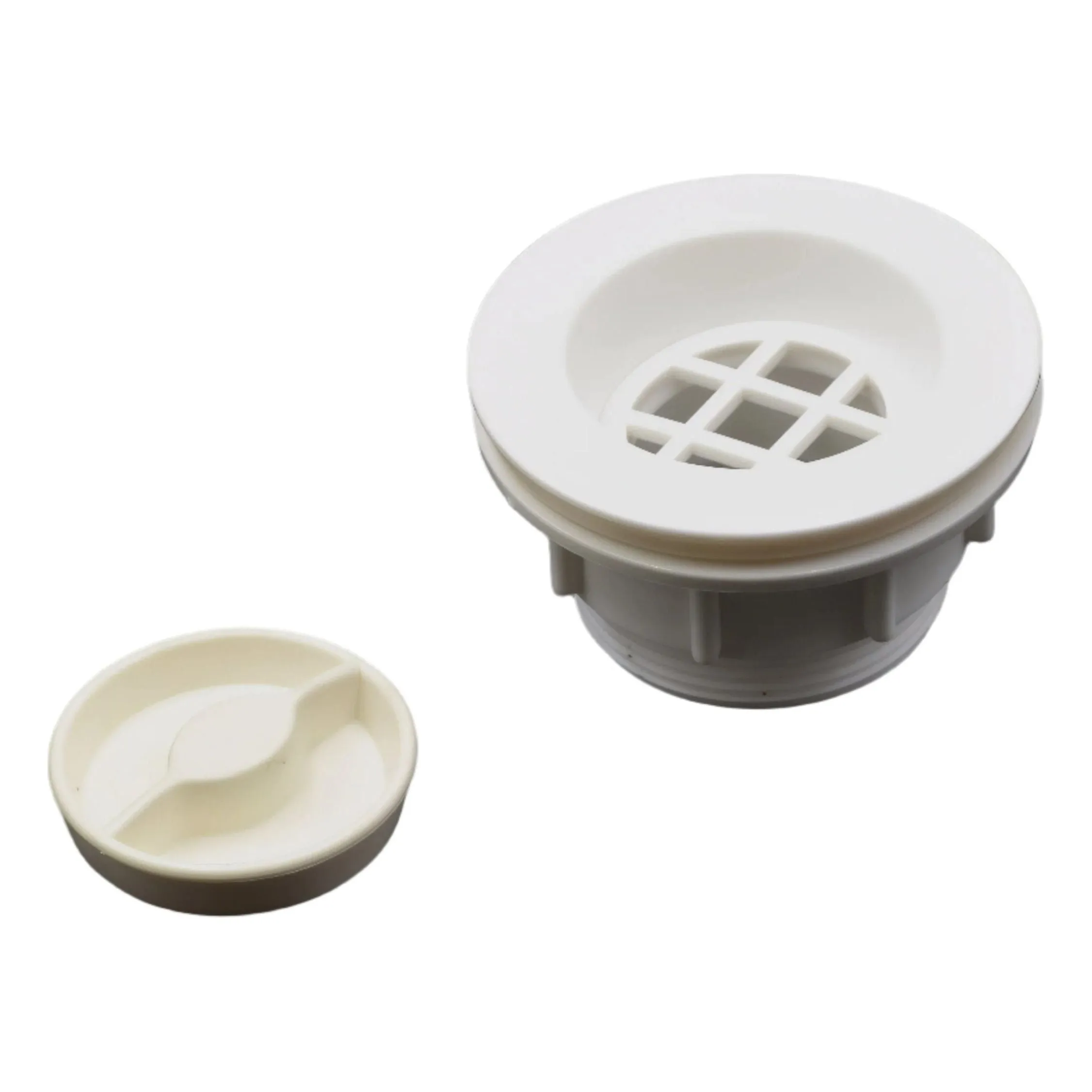 Standard 50mm White Plastic Body Plug and Waste Unit