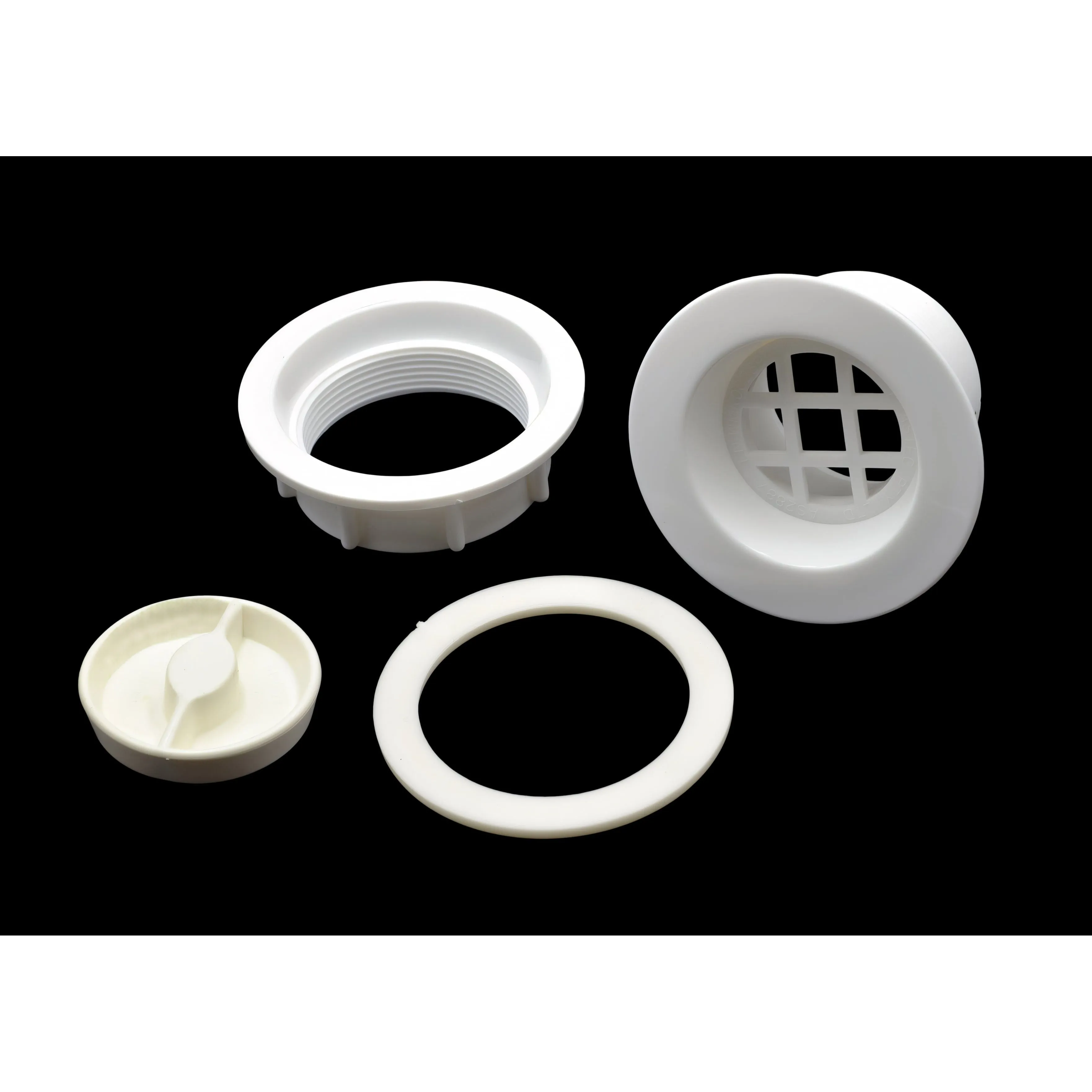 Standard 50mm White Plastic Body Plug and Waste Unit