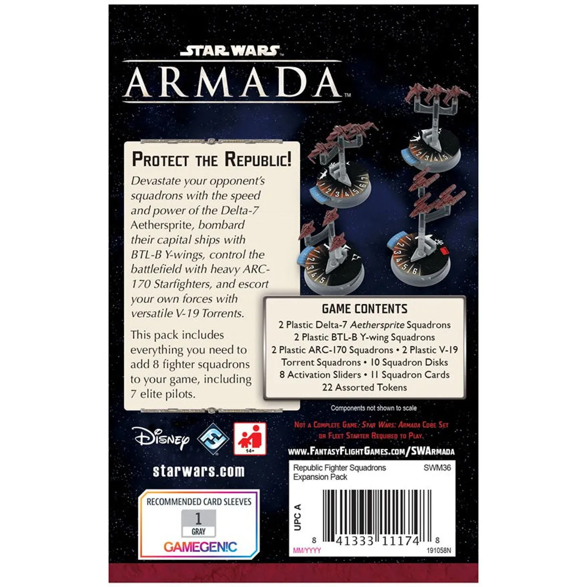 Star Wars Armada Republic Fighter Squadrons Expansion Pack