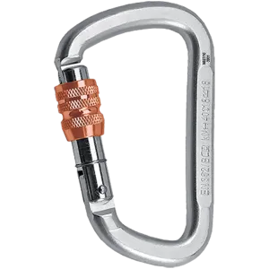 Steel D Screwgate Carabiner (D-KL-S)