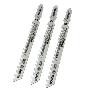 T 144 DHM, 3 x Stichsägeblatt für lange Lebensdauer in Holz, Carbide Technologie