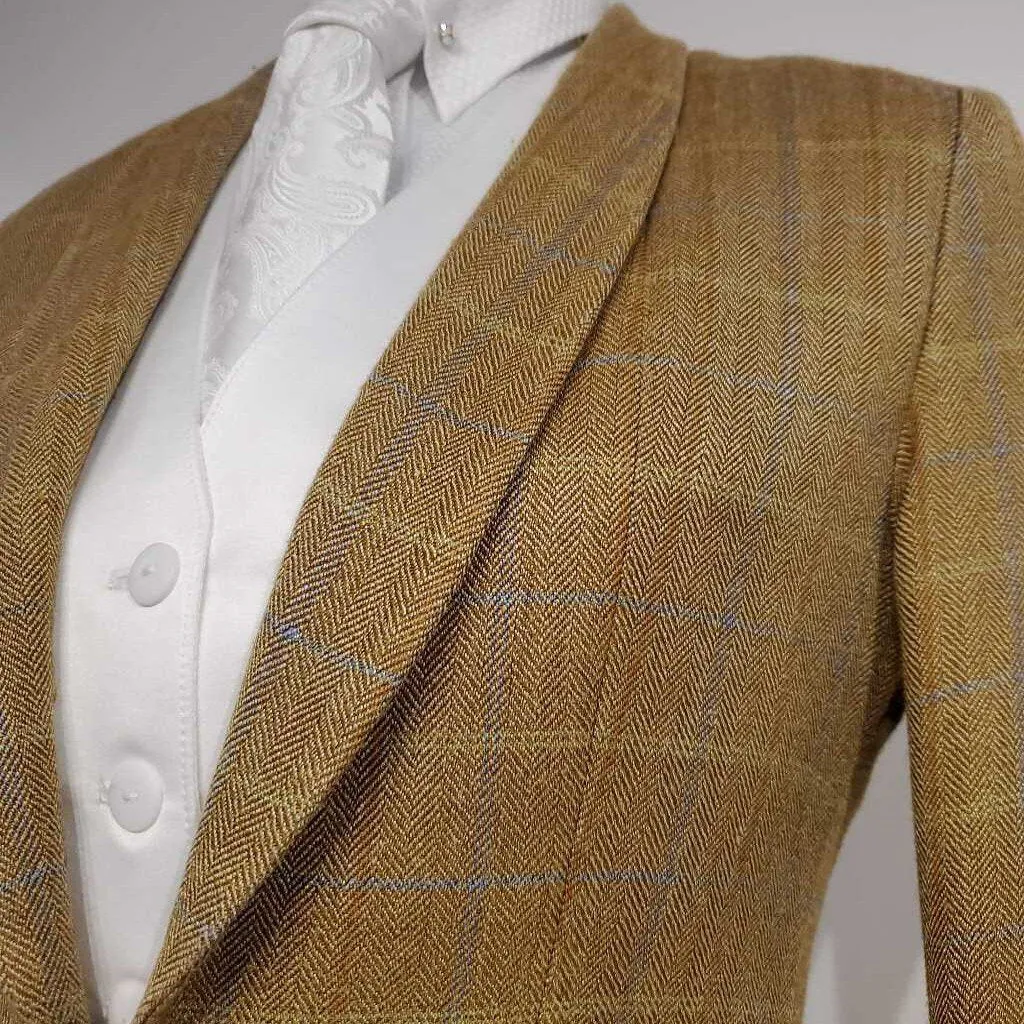 Tan Multi Windowpane Daycoat