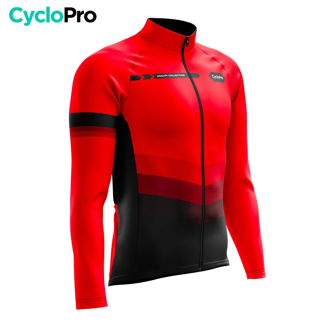 Tenue cycliste hiver Rouge - Agility - DESTOCKAGE