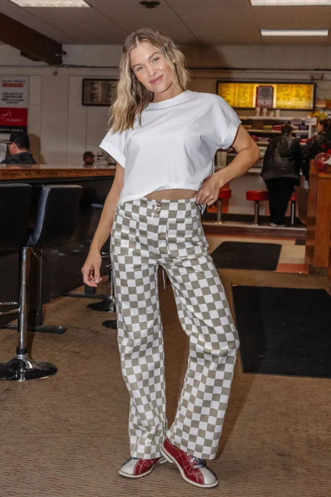 Think Again Checkered Trousers